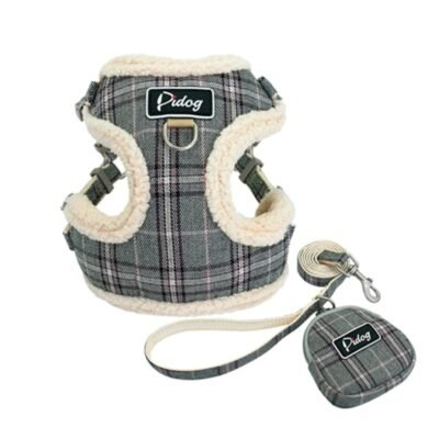 Harnais veste confortable pour Chihuahua style anglais rose Harnais veste confortable pour Chihuahua style anglais rose