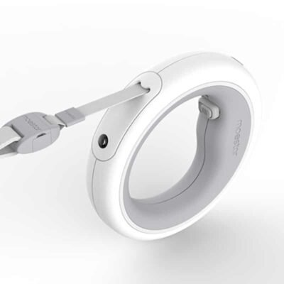 Laisse rétractable pour chien haut de gamme avec LED rose Laisse rétractable pour chien haut de gamme avec LED rose