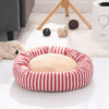 Panier rond pour petit chien rouge Panier rond pour petit chien rouge