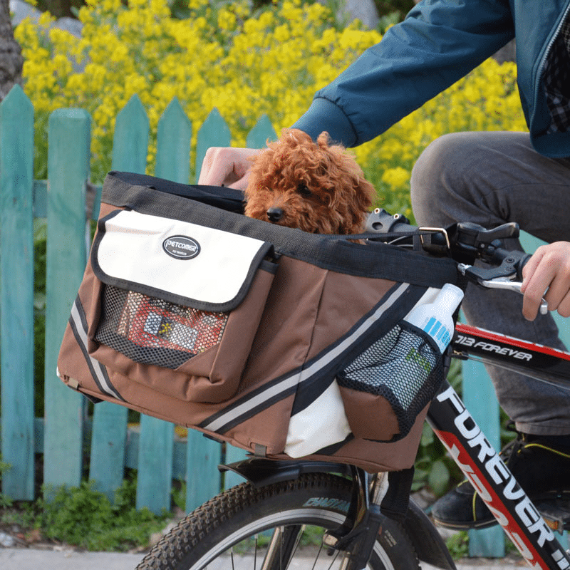 Panier vélo pour chien confortable et pratique