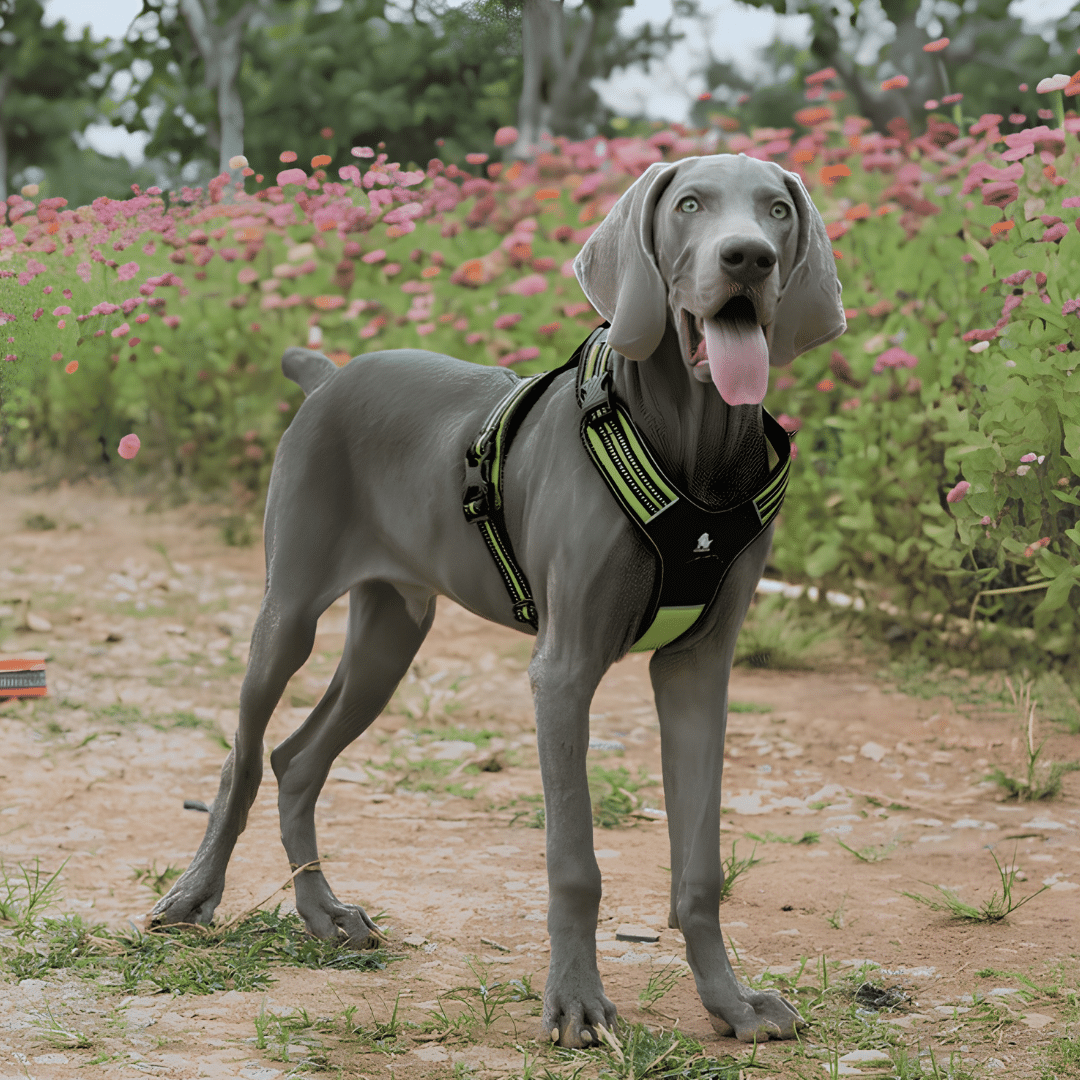 harnais anti traction true love grand chien vert