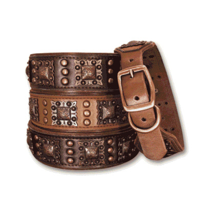 Collier pour grand chien à rivets en cuir Collier pour grand chien à rivets en cuir