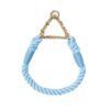 Collier tresse chainette bleu ciel 1 bouvier bernois Collier tresse chainette bleu ciel 1 bouvier bernois