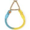Collier tresse chainette bleu dogue argentin Collier tresse chainette bleu dogue argentin