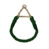 Collier tresse chainette vert 2 carlin Collier tresse chainette vert 2 carlin
