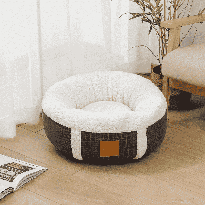 Panier-confortable-gris-fonce-beagle