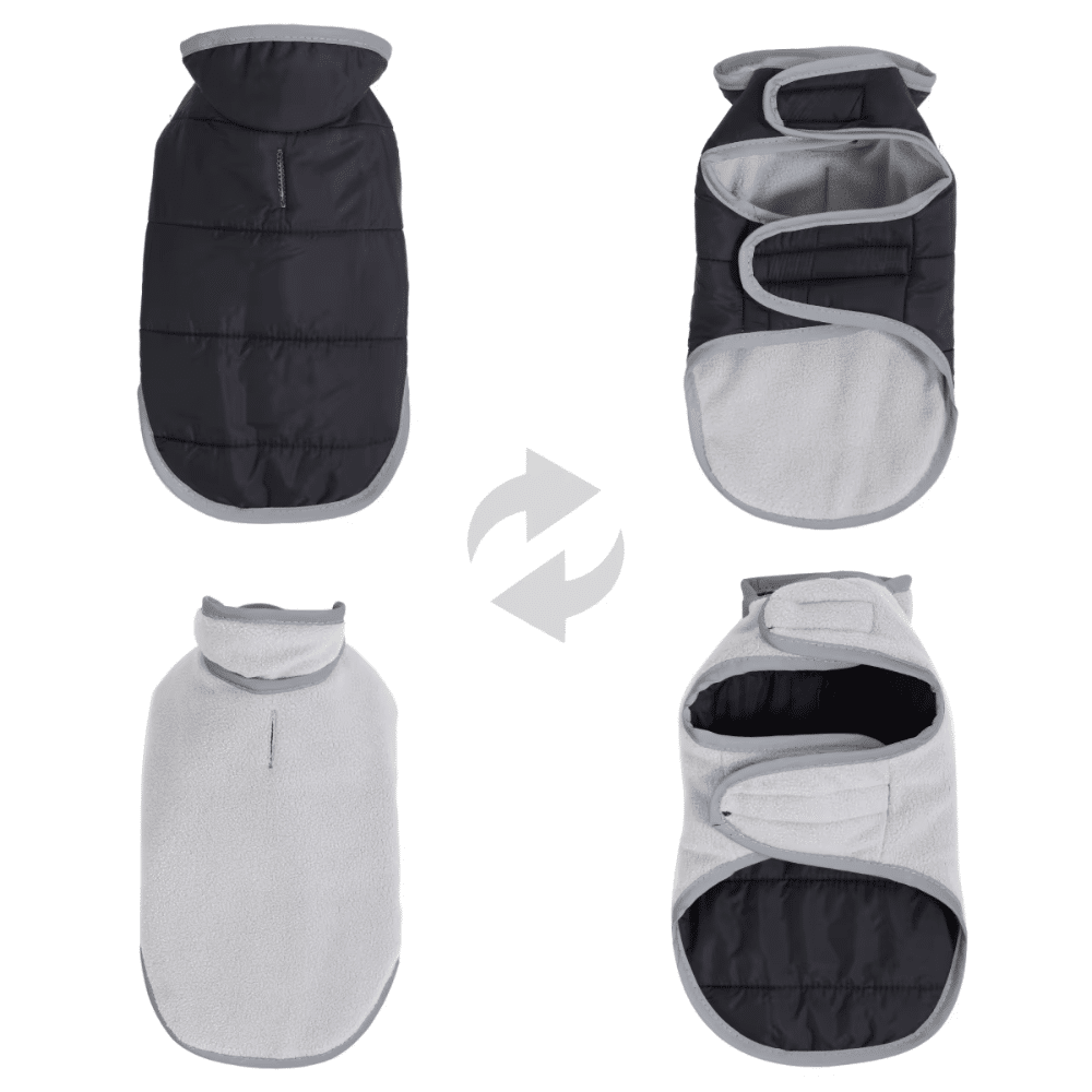 details manteau waterproof teckel