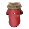 Veste cuir chien rouge Veste cuir chien rouge