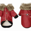 Veste cuir chien rouge 3 Veste cuir chien rouge 3