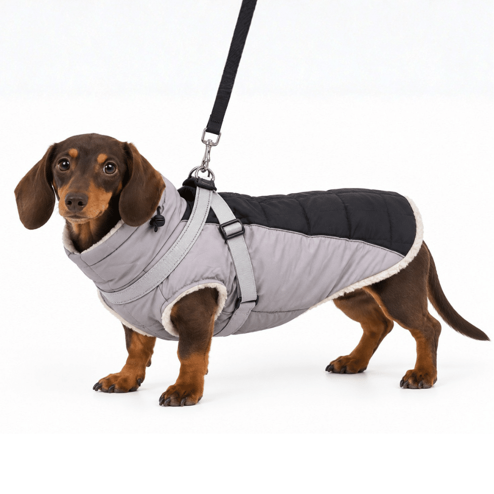 manteau chaud harnais teckel
