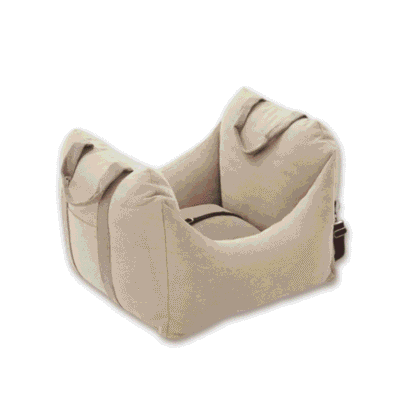 Panier chien voiture confortable beige Panier chien voiture confortable beige