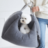 panier chien voiture confortable gris sac panier chien voiture confortable gris sac