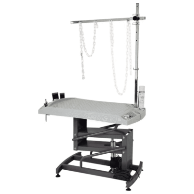 Table de toilettage élévatrice gris - Plateau Evolutech - Châssis Electrique - 100x60 cm Table de toilettage élévatrice gris - Plateau Evolutech - Châssis Electrique - 100x60 cm