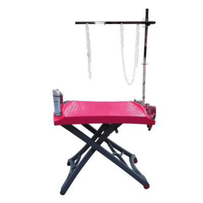Table de toilettage élévatrice rectangulaire fuchsia - Electrique - 100x60 cm Table de toilettage élévatrice rectangulaire fuchsia - Electrique - 100x60 cm