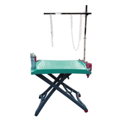 Table de toilettage élévatrice rectangulaire turquoise - Electrique - 100x60 cm Table de toilettage élévatrice rectangulaire turquoise - Electrique - 100x60 cm