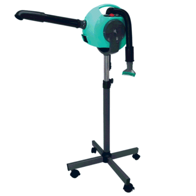 Pulseur silencieux sur pied turquoise pour chien - 3000 W Pulseur silencieux sur pied turquoise pour chien - 3000 W