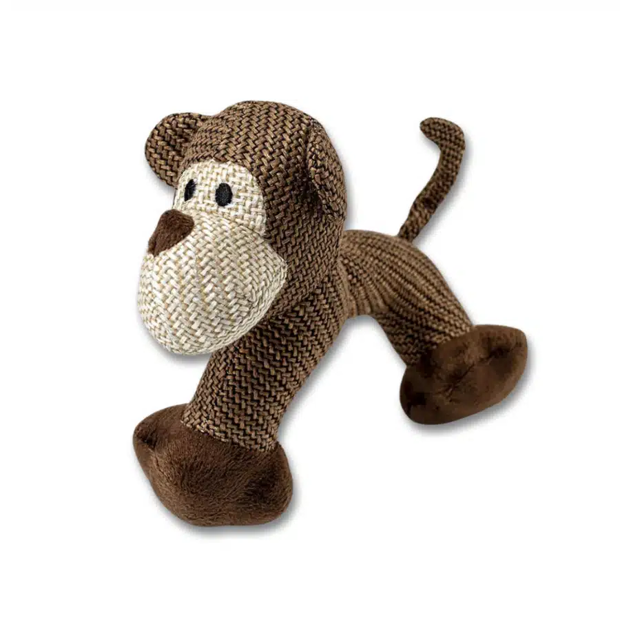 Peluche qui couine pour chien - Singe