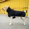 impermeable leger a col haut pour grand chien noir impermeable leger a col haut pour grand chien noir
