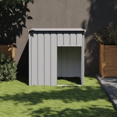 Niche pour chien en acier galvanisé avec toit – 110x100x110 cm Niche pour chien en acier galvanisé avec toit – 110x100x110 cm
