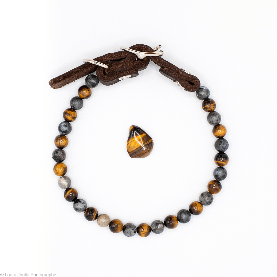 collier energetique chien courage