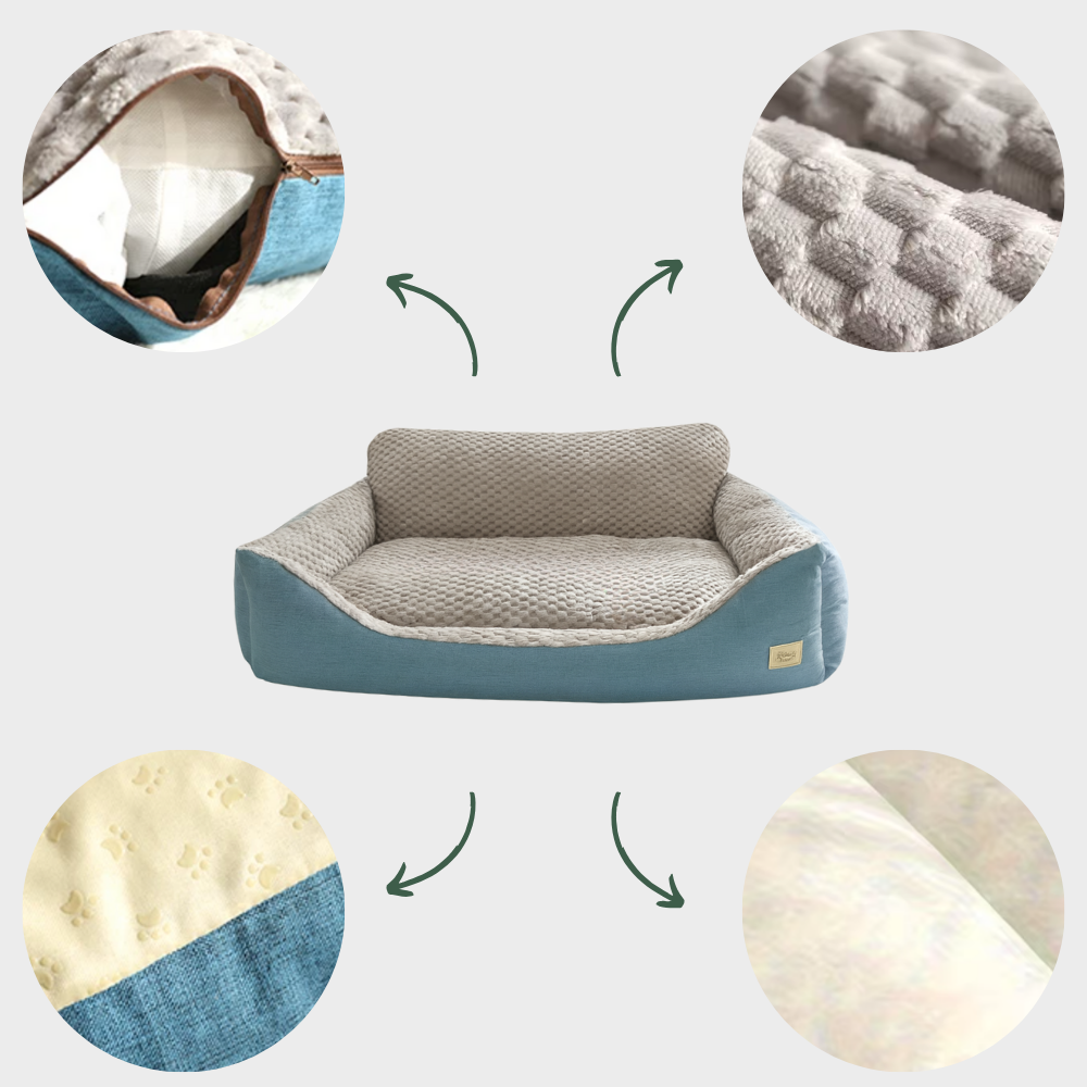 details panier chien moelleux dehoussable details panier chien moelleux dehoussable