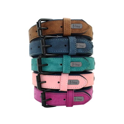 collier cuir confortable chien
