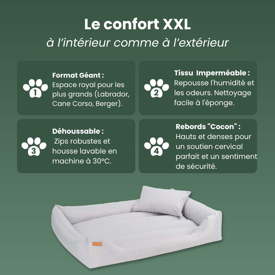 caracteristiques panier grand chien XXL x cm imperméable déhoussable