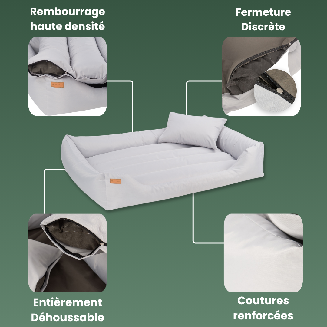 details panier grand chien XXL x cm imperméable déhoussable