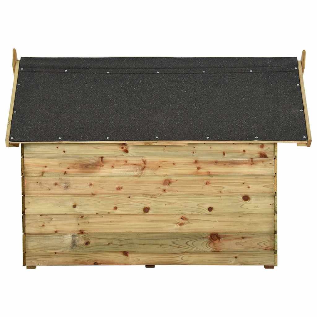 Niche de jardin avec toit ouvrant en bois de pin imprégné - 105 x 125 x 90 cm Niche de jardin avec toit ouvrant en bois de pin imprégné - 105 x 125 x 90 cm