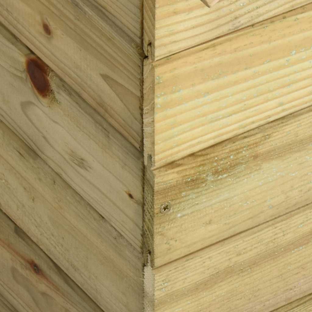 Niche de jardin avec toit ouvrant en bois de pin imprégné - 105 x 125 x 90 cm Niche de jardin avec toit ouvrant en bois de pin imprégné - 105 x 125 x 90 cm