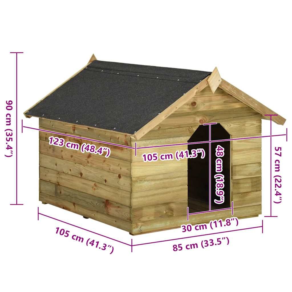 Niche de jardin avec toit ouvrant en bois de pin imprégné - 105 x 125 x 90 cm Niche de jardin avec toit ouvrant en bois de pin imprégné - 105 x 125 x 90 cm