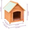 Niche pour chiens Bois de pin et de sapin massif - 72 x 85 x 82 cm Niche pour chiens Bois de pin et de sapin massif - 72 x 85 x 82 cm