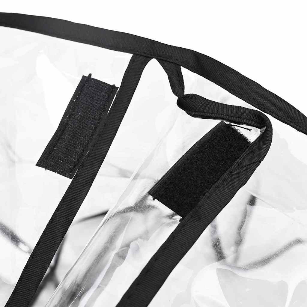 Housse de protection transparente pour poussette chien Housse de protection transparente pour poussette chien