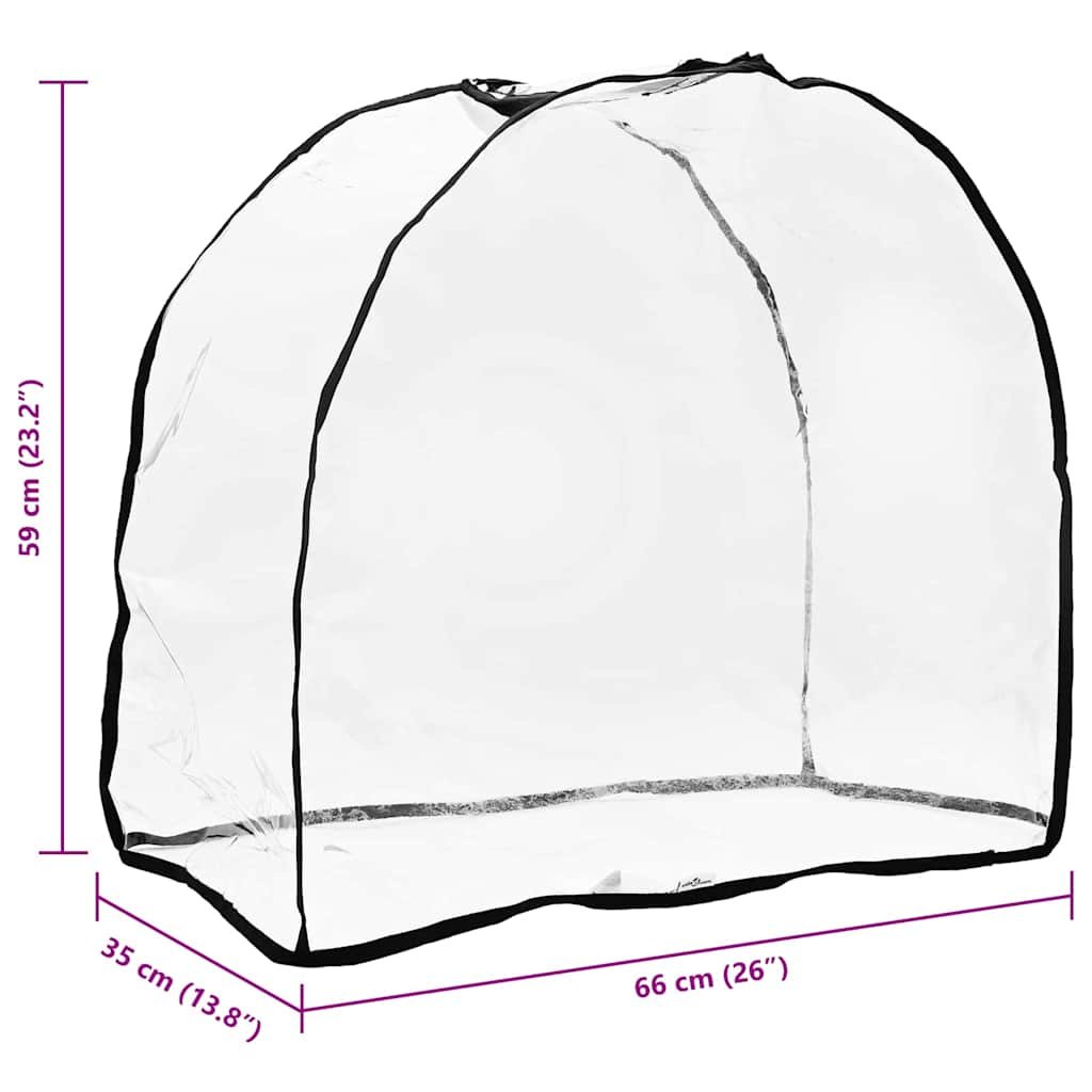 Housse de protection transparente pour poussette chien Housse de protection transparente pour poussette chien